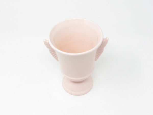 Vintage Red Wing Pink Pottery Vase with Wings 1090