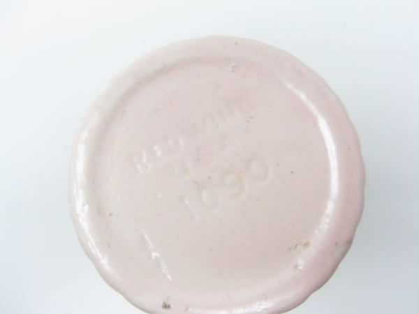 Vintage Red Wing Pink Pottery Vase with Wings 1090