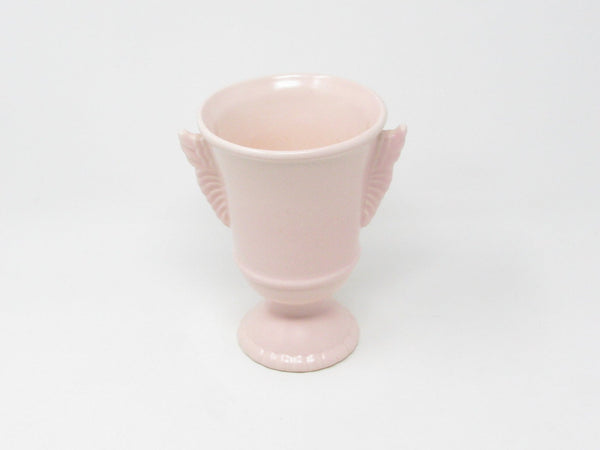 Vintage Red Wing Pink Pottery Vase with Wings 1090