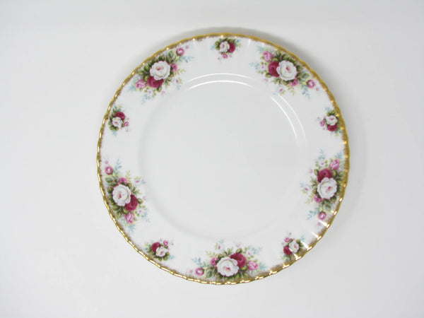 Vintage Royal Albert Celebration Bone China England Dinner Plates with Gold Trim - 4 Pieces