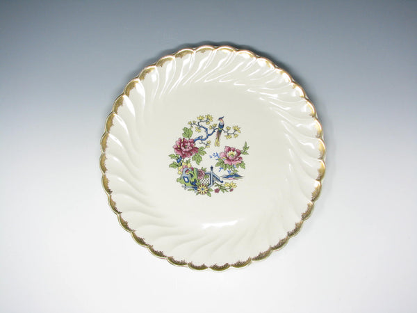 edgebrookhouse Vintage Royal USA Ming Tree Ironstone Chop Plate or Platter with Pheasant Pattern and Gold Trim