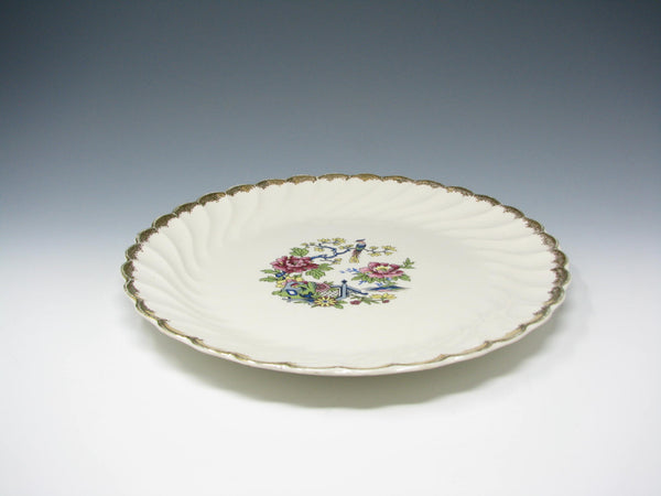 edgebrookhouse Vintage Royal USA Ming Tree Ironstone Chop Plate or Platter with Pheasant Pattern and Gold Trim