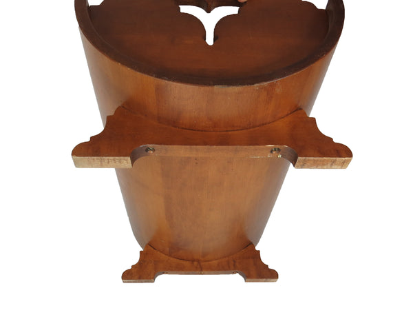 edgebrookhouse - Vintage Scandinavian Custom Made Solid Walnut Baby Crib