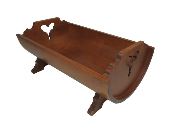 edgebrookhouse - Vintage Scandinavian Custom Made Solid Walnut Baby Crib