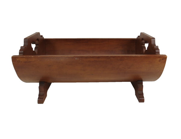 edgebrookhouse - Vintage Scandinavian Custom Made Solid Walnut Baby Crib