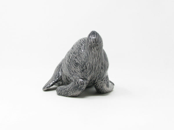 Vintage Scioto Ceramic Rabbit Bunny Figurine in Gray