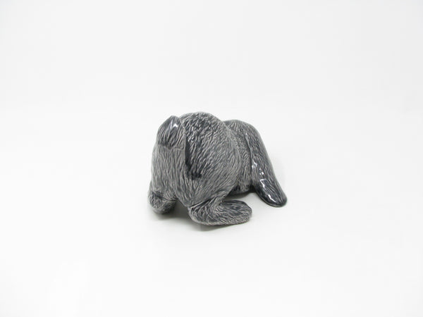 Vintage Scioto Ceramic Rabbit Bunny Figurine in Gray