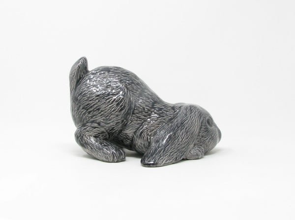 Vintage Scioto Ceramic Rabbit Bunny Figurine in Gray
