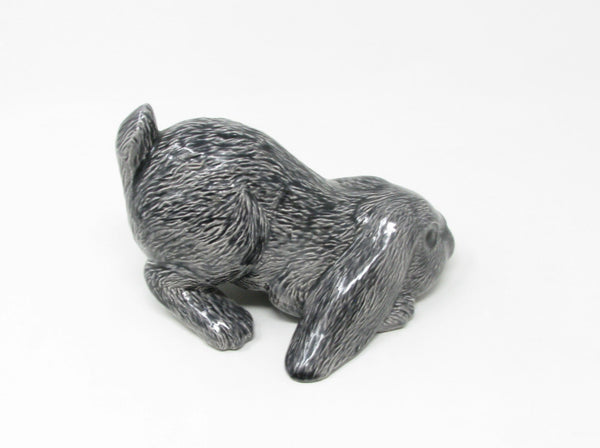 Vintage Scioto Ceramic Rabbit Bunny Figurine in Gray