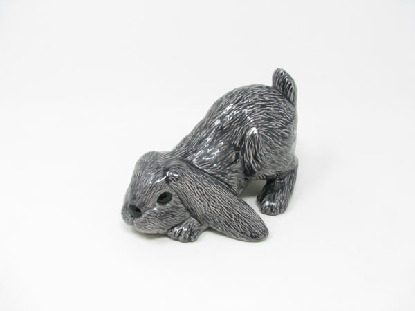 Vintage Scioto Ceramic Rabbit Bunny Figurine in Gray