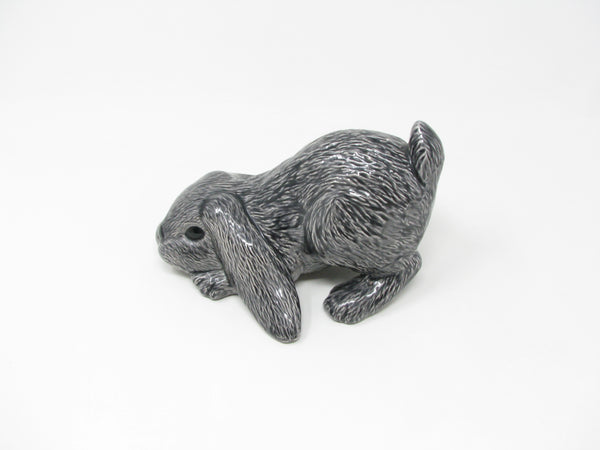 Vintage Scioto Ceramic Rabbit Bunny Figurine in Gray