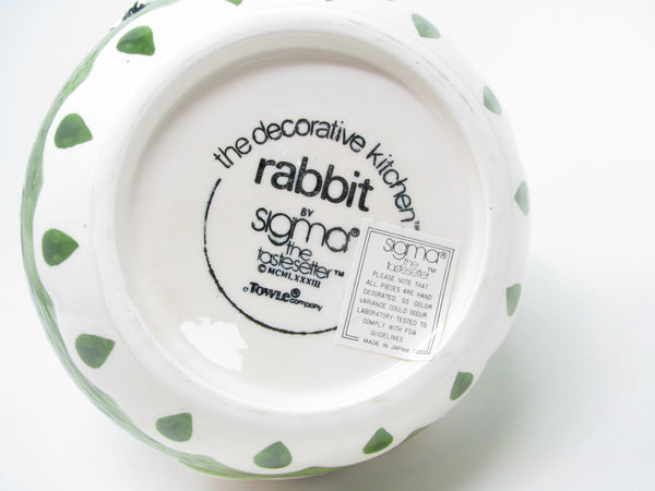 Vintage Sigma Taste Setter Rabbit Ceramic Pitcher