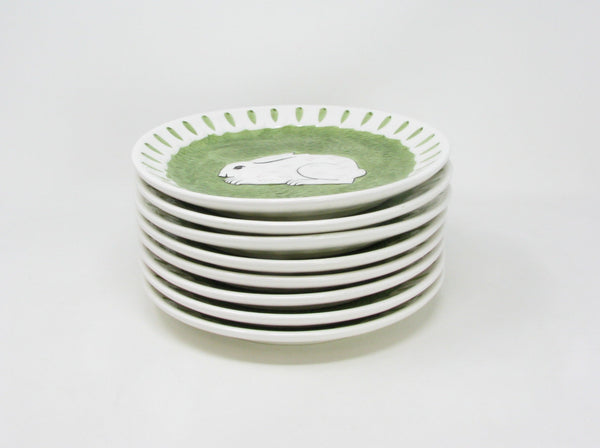 Vintage Sigma the Taste Setter Rabbit Salad Plates - 8 Pieces