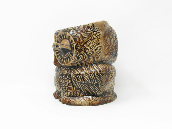Vintage Sittre Ceramics Hand-Painted Owl Planter