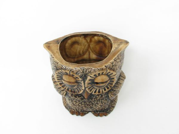 Vintage Sittre Ceramics Hand-Painted Owl Planter