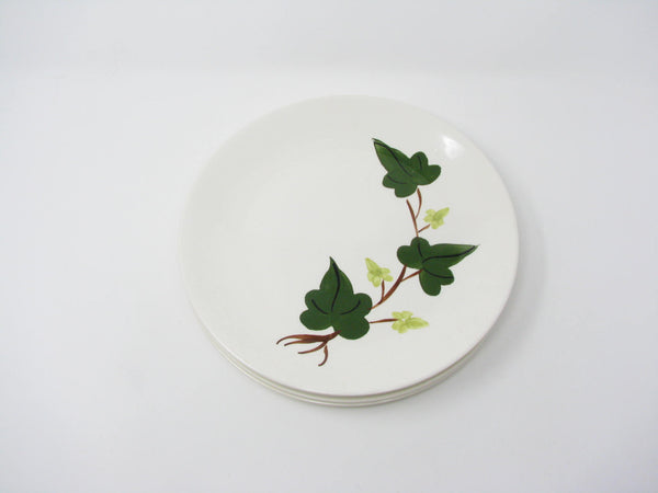 Vintage Southern Pottery Blue Ridge Baltic Ivy Ironstone Dinner Plates - 4 Pieces