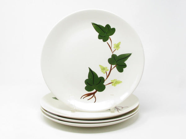 Vintage Southern Pottery Blue Ridge Baltic Ivy Ironstone Dinner Plates - 4 Pieces