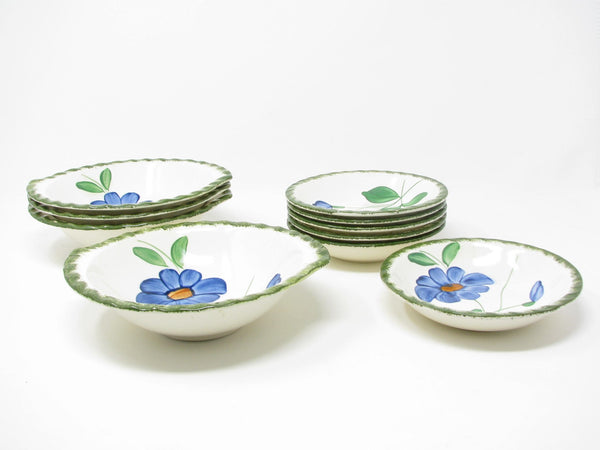 Vintage Southern Pottery Blue Ridge Southern Special Floral Luncheon Dinnerware Set - 38 Pieces