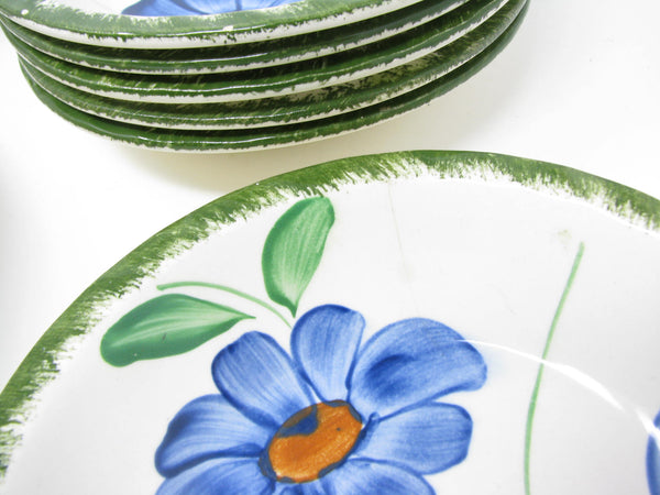 Vintage Southern Pottery Blue Ridge Southern Special Floral Luncheon Dinnerware Set - 38 Pieces