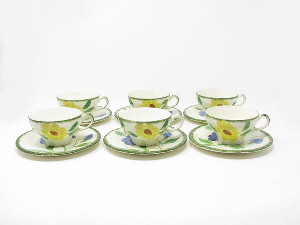 Vintage Southern Pottery Blue Ridge Southern Special Floral Luncheon Dinnerware Set - 38 Pieces