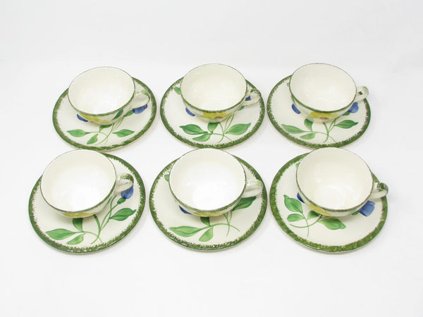 Vintage Southern Pottery Blue Ridge Southern Special Floral Luncheon Dinnerware Set - 38 Pieces