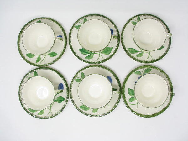 Vintage Southern Pottery Blue Ridge Southern Special Floral Luncheon Dinnerware Set - 38 Pieces
