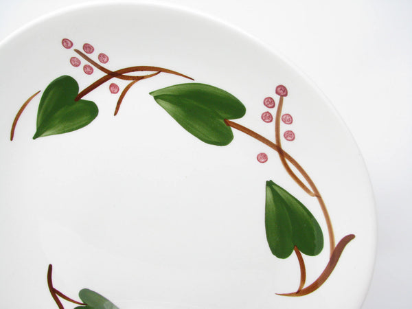 Vintage Southern Pottery Blue Ridge Stanhome Ivy Ironstone Dinner Plates - 6 Pieces