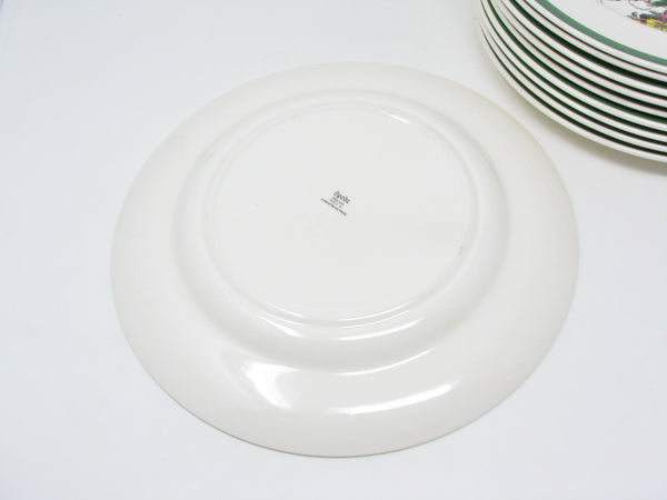 Vintage Spode Christmas Tree Dinner Plates Made in England - 10 Pieces