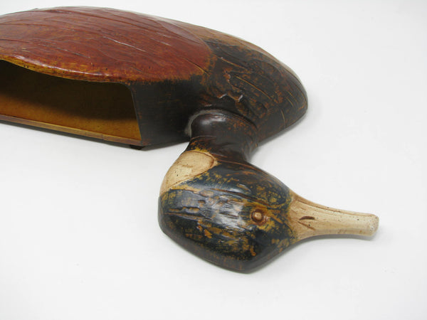 Vintage 1960s Syroco Duck Shaped Wall Planter