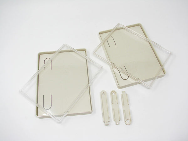 Vintage Tuppercraft Beige 5 x 7 Picture Frames by Tupperware - 2 Pieces