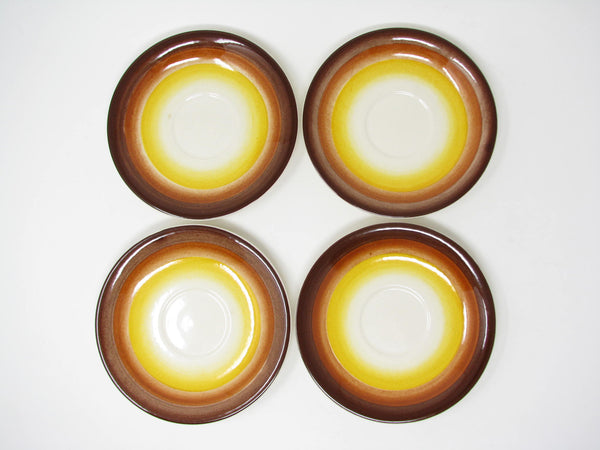 Vintage Vernon Kilns Mexicana Vernonware Cups & Saucers - 8 Pieces