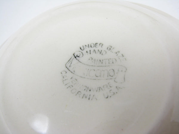 Vintage Vernon Kilns Mexicana Vernonware Small Bowls - 4 Pieces