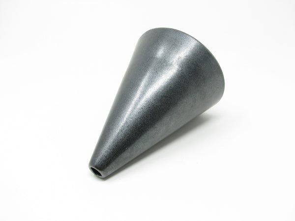 Vintage Victor Carranza for Mikasa Metallic Gunmetal Gray Cone Vase