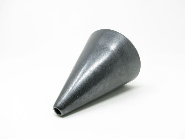 Vintage Victor Carranza for Mikasa Metallic Gunmetal Gray Cone Vase