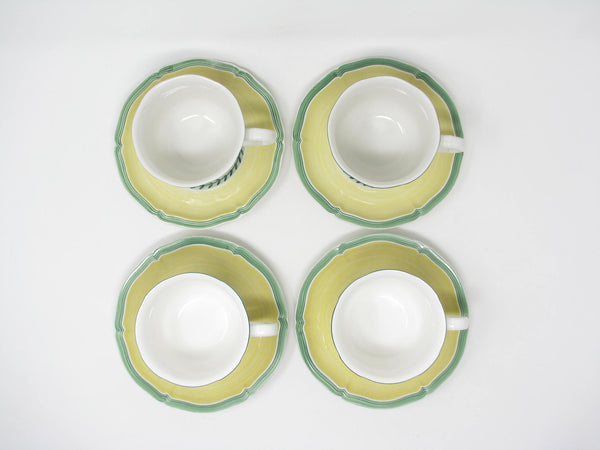 edgebrookhouse Vintage Villeroy & Boch French Garden Fleurence Cups & Saucers - 8 Pieces