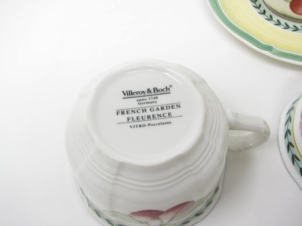 edgebrookhouse Vintage Villeroy & Boch French Garden Fleurence Cups & Saucers - 8 Pieces