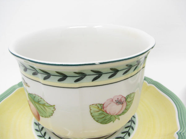 edgebrookhouse Vintage Villeroy & Boch French Garden Fleurence Cups & Saucers - 8 Pieces