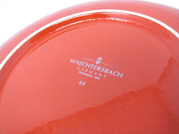 Vintage Waechtersbach Red Snowman Holiday Salad Plates - 2 Pieces
