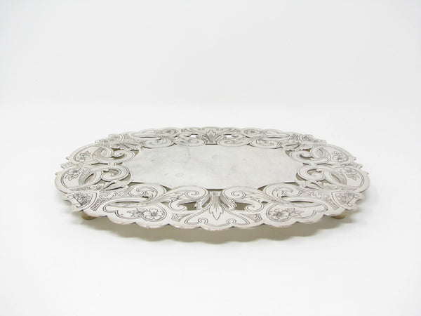 edgebrookhouse - Vintage Wallace Silverplate Footed Trivet 7311