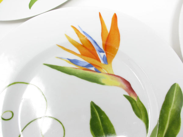edgebrookhouse Vintage Westbury Court Lyrical Blooms Mixed Floral Plates - 4 Pieces
