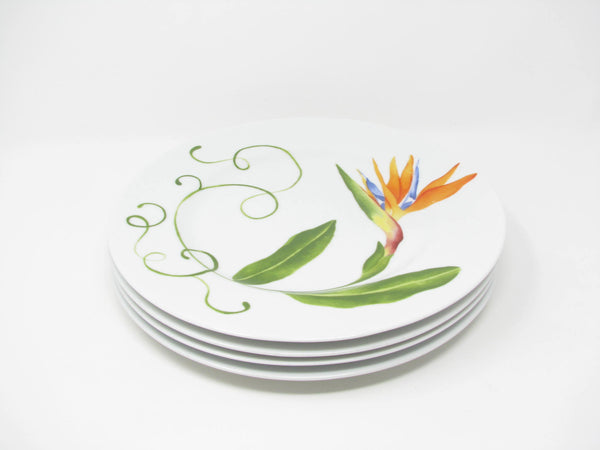 edgebrookhouse Vintage Westbury Court Lyrical Blooms Mixed Floral Plates - 4 Pieces