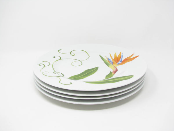 edgebrookhouse Vintage Westbury Court Lyrical Blooms Mixed Floral Plates - 4 Pieces