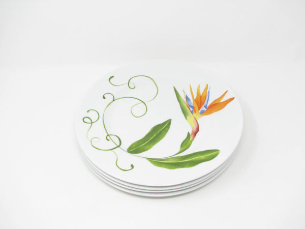 edgebrookhouse Vintage Westbury Court Lyrical Blooms Mixed Floral Plates - 4 Pieces