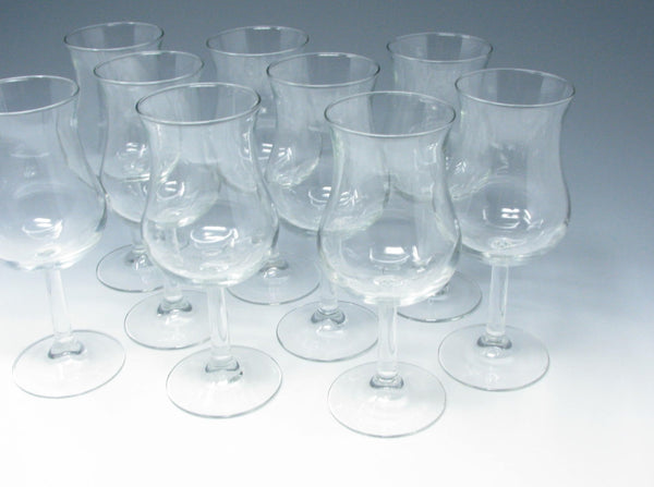 edgebrookhouse Vintage Wine or Cocktail Glasses with Tulip Shape Made in France - 9 Pieces
