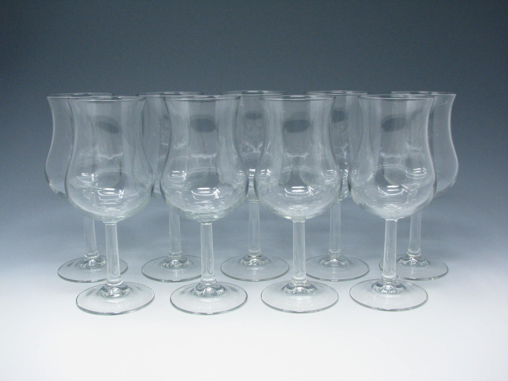 Vintage Wine or Cocktail Glasses with Tulip Shape Made in France