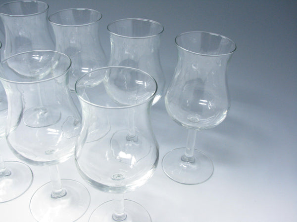 edgebrookhouse Vintage Wine or Cocktail Glasses with Tulip Shape Made in France - 9 Pieces