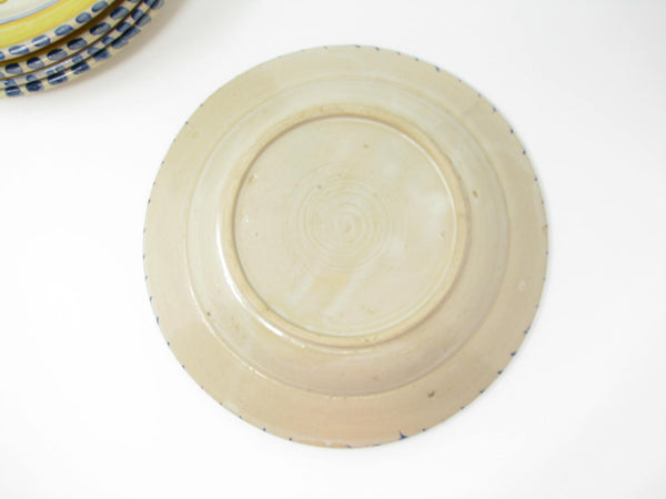 Vintage Italian Majolica Bowls with Hand-Painted Coat of Arms - 5 Pieces