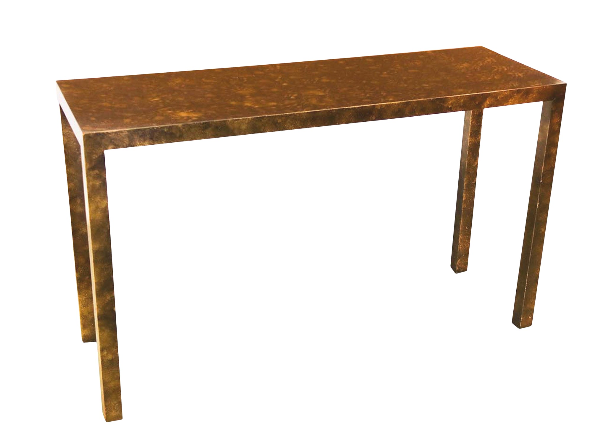 edgebrookhouse - Vintage Lane Furniture Co. Faux Burl Tortoiseshell Parsons Console Table