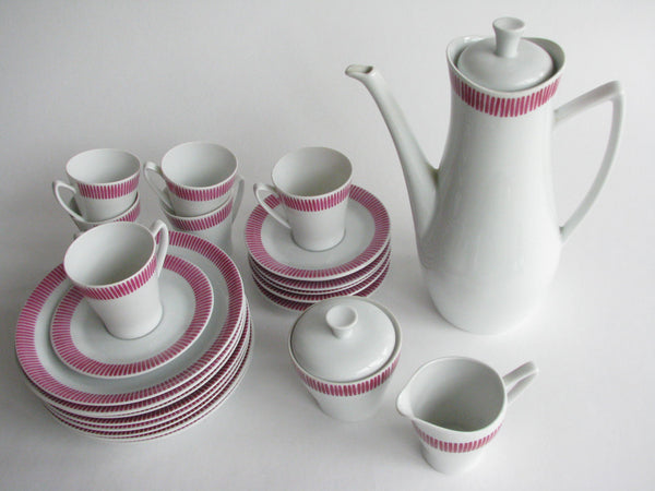 edgebrookhouse - 1960s Karla Coffee/Tea Set Designed by Sven Erik Skawonius for Upsala Ekeby Made in Sweden