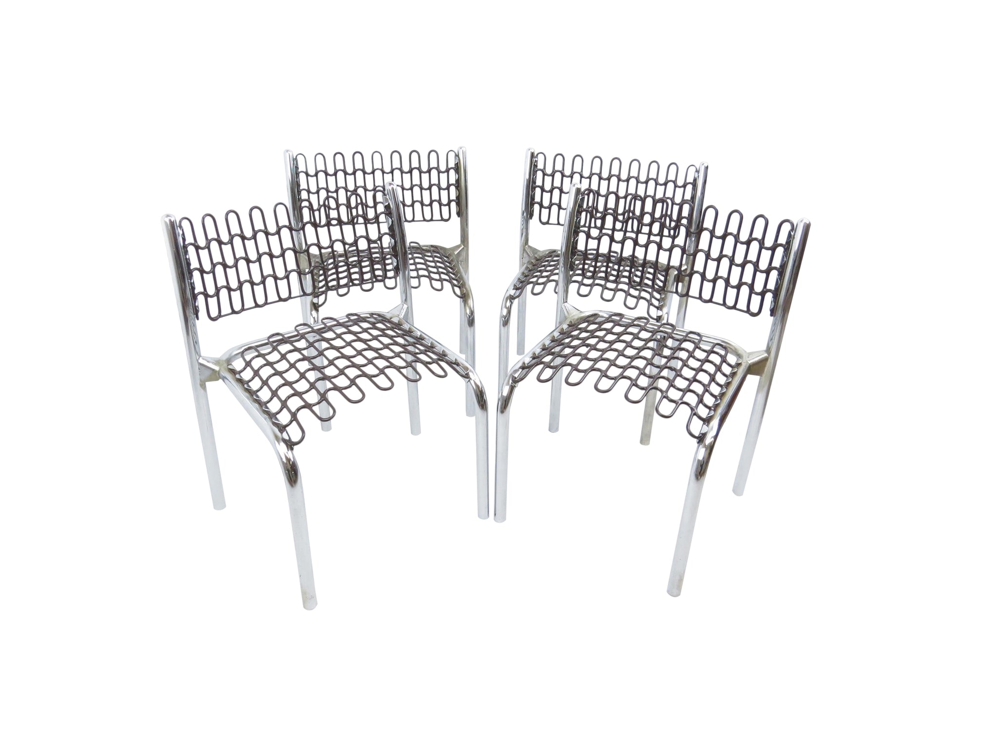 edgebrookhouse - 1970s David Rowland for Thonet Patented Softec Chair & Soflex Mesh Children's Chairs - Set of 4